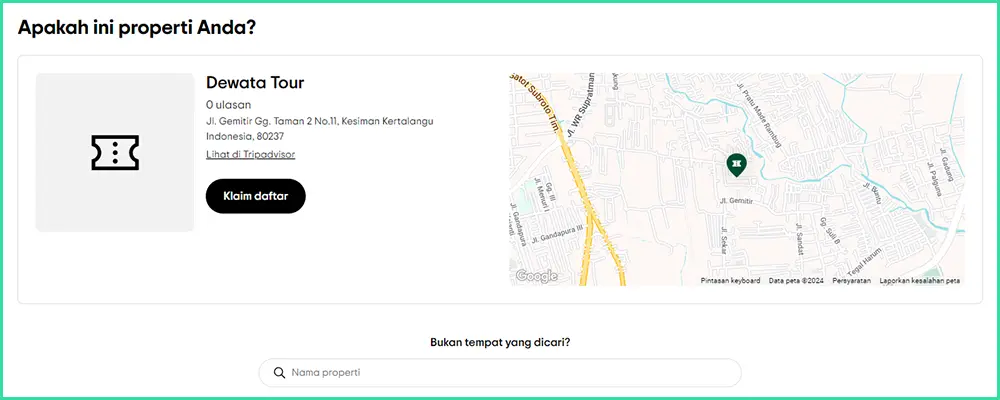 Mendaftar TripAdvisor